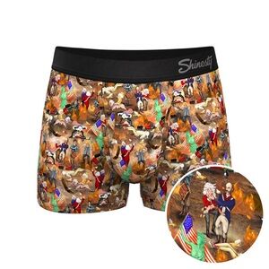 NWT Shinesty The Boston Tea Bag Party Patriotic Ball Hammock Pouch Underwear R30